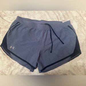 Under Armour Black and Blue Athletic Shorts